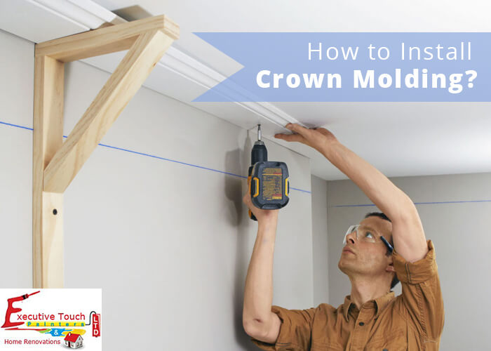 How To Install Crown Molding Executive Touch Painters