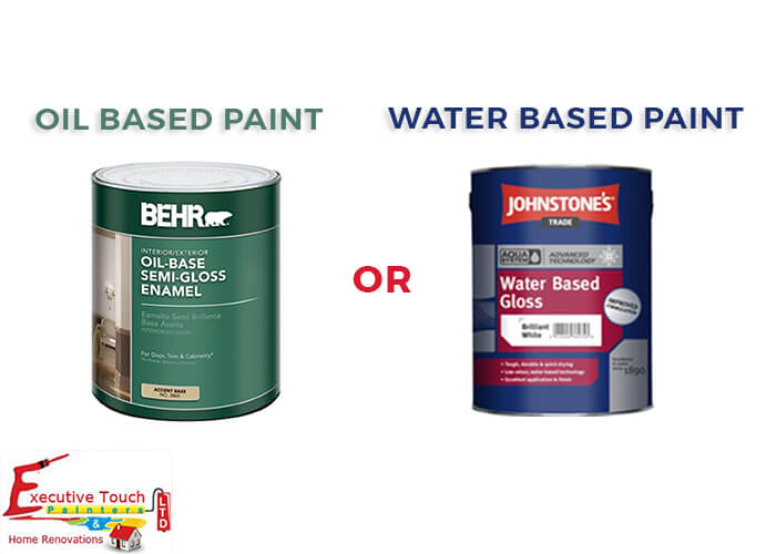 When and Why Use Oil based Paint Over Water Based Paint?